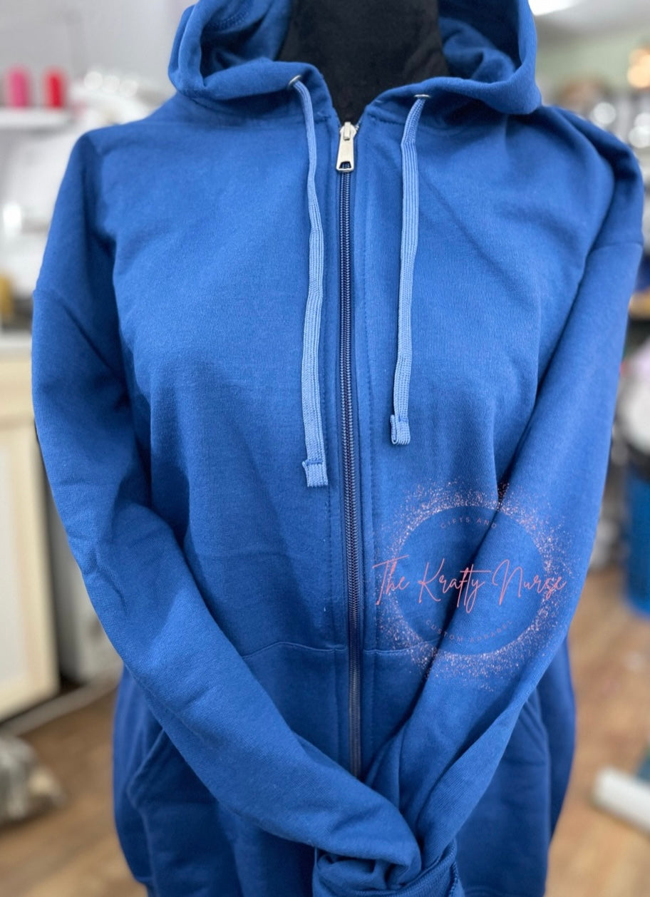EMBROIDERED MAMA ZIP UP JACKET