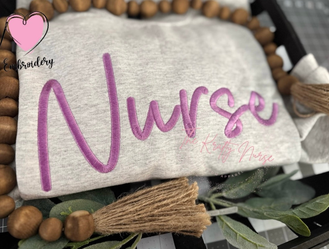 EMBROIDERED NURSE
