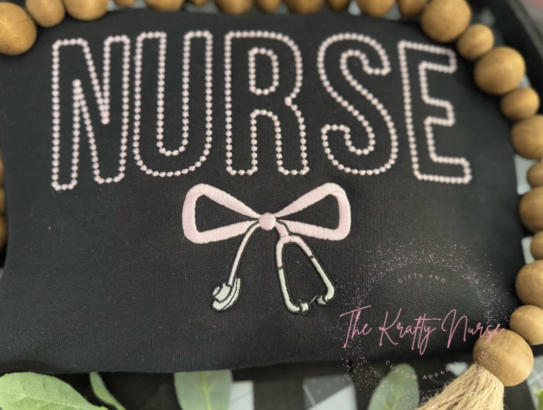 NURSE STETHOSCOPE BOW