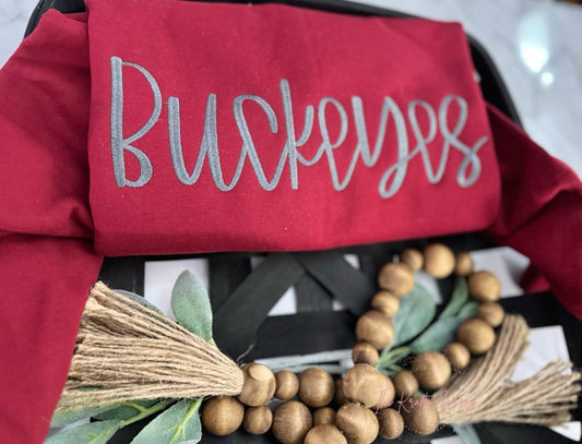 EMBROIDERED BUCKEYES SWEATSHIRT