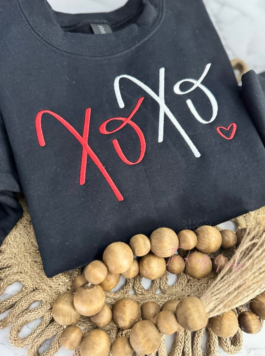 XOXO EMBROIDERED YOUTH SWEATSHIRT