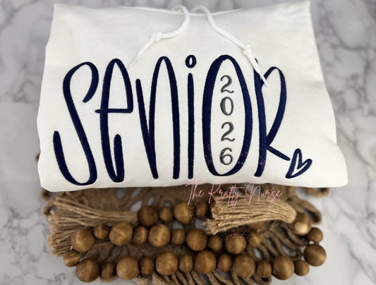 Embroidered SENIOR 2026 HOODIE