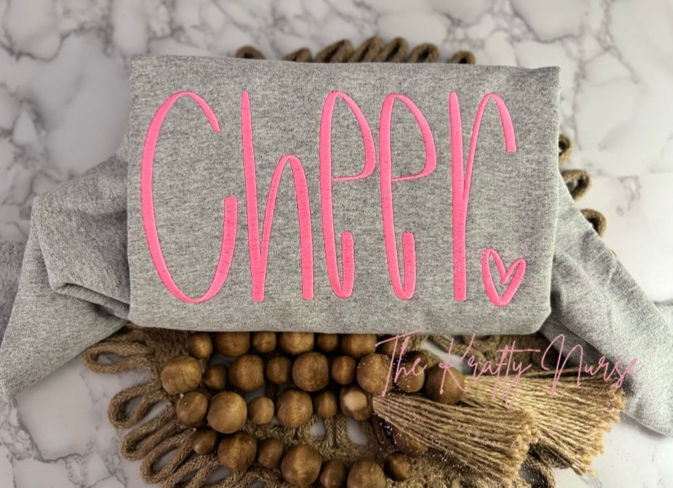 YOUTH EMBROIDERED CHEER SWEATSHIRT