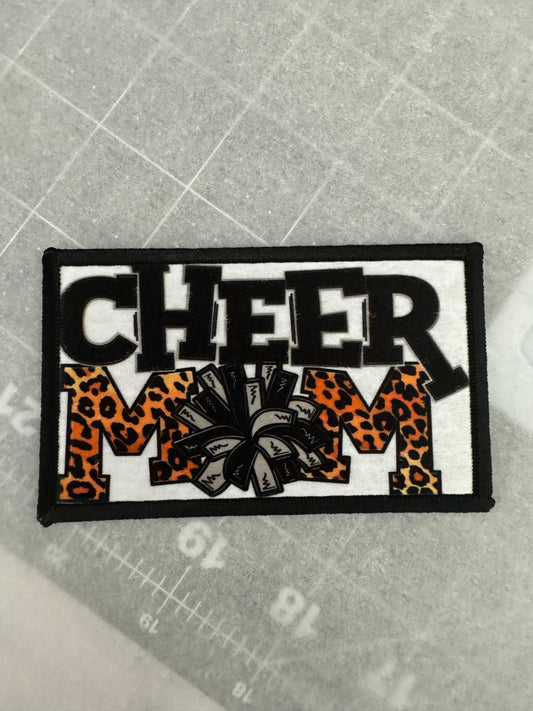 CHEER MOM BLUE LEOPARD