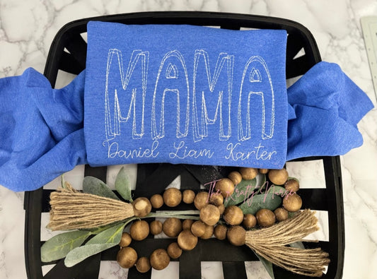 PERSONALIZED EMBROIDERED MAMA