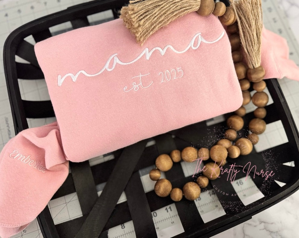 EMBROIDERED MAMA EST