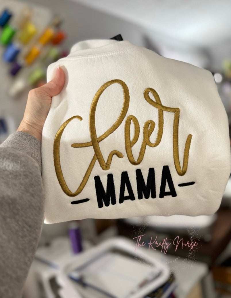 EMBROIDERED CHEER MAMA SWEATSHIRT