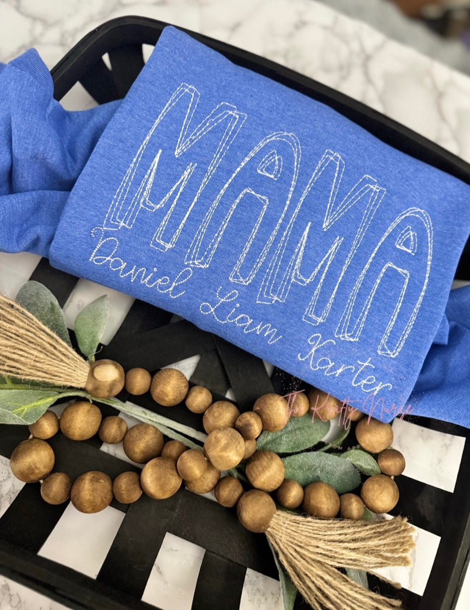 PERSONALIZED EMBROIDERED MAMA