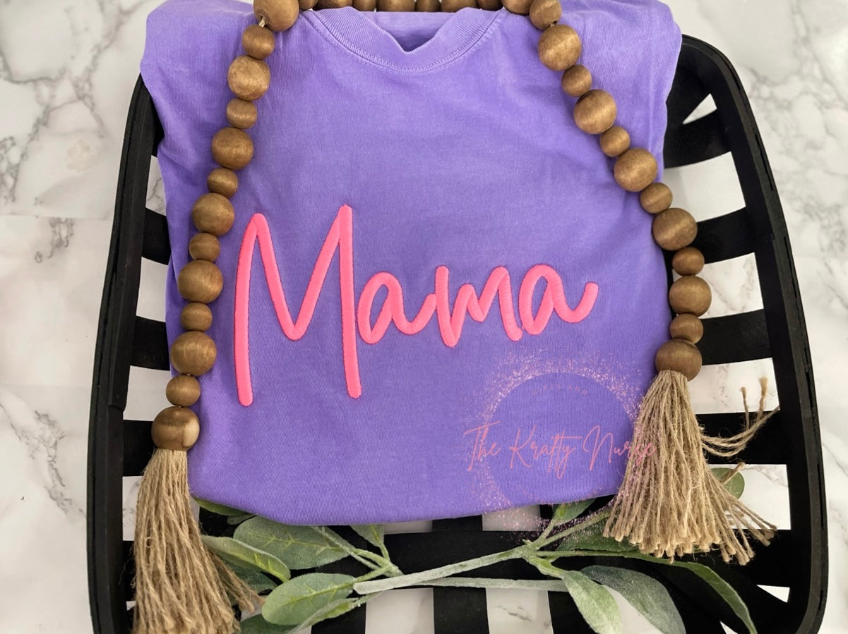 3D EMBROIDERED MAMA