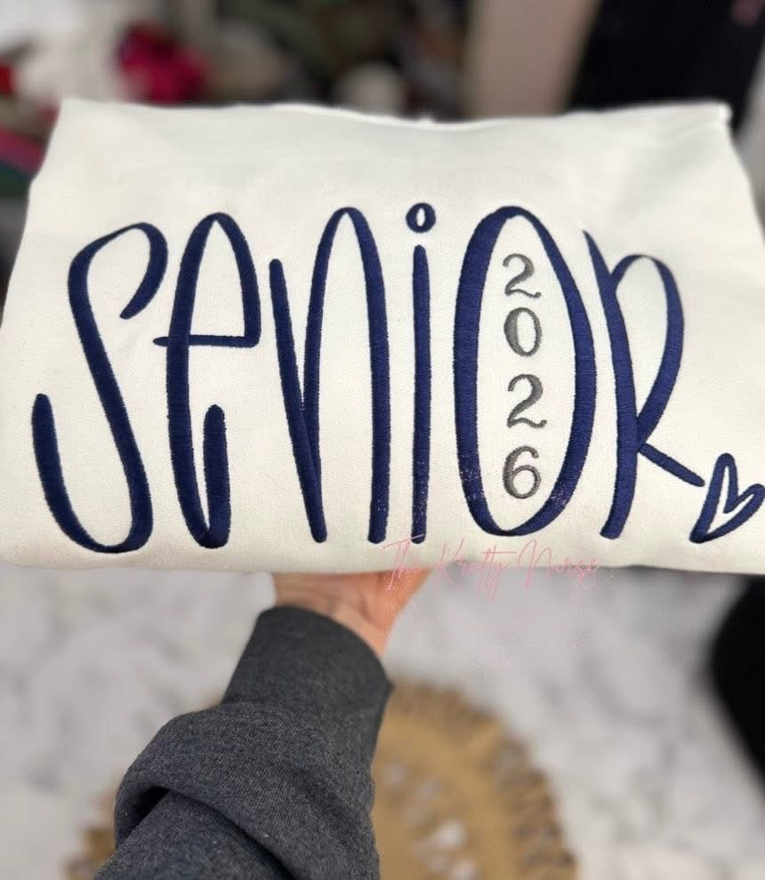 Embroidered SENIOR 2026 HOODIE