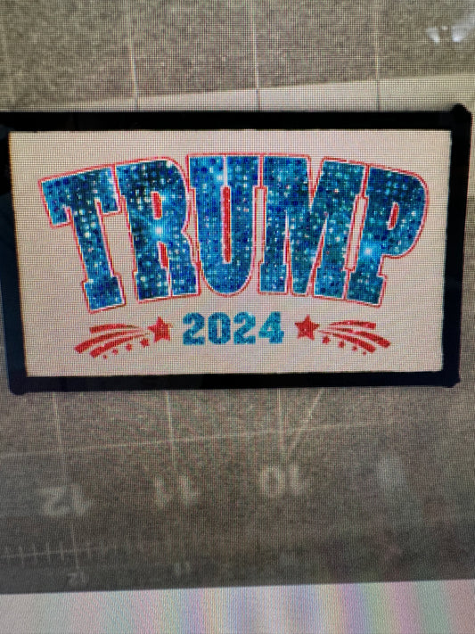 TRUMP 2024 FAUX GLITTER