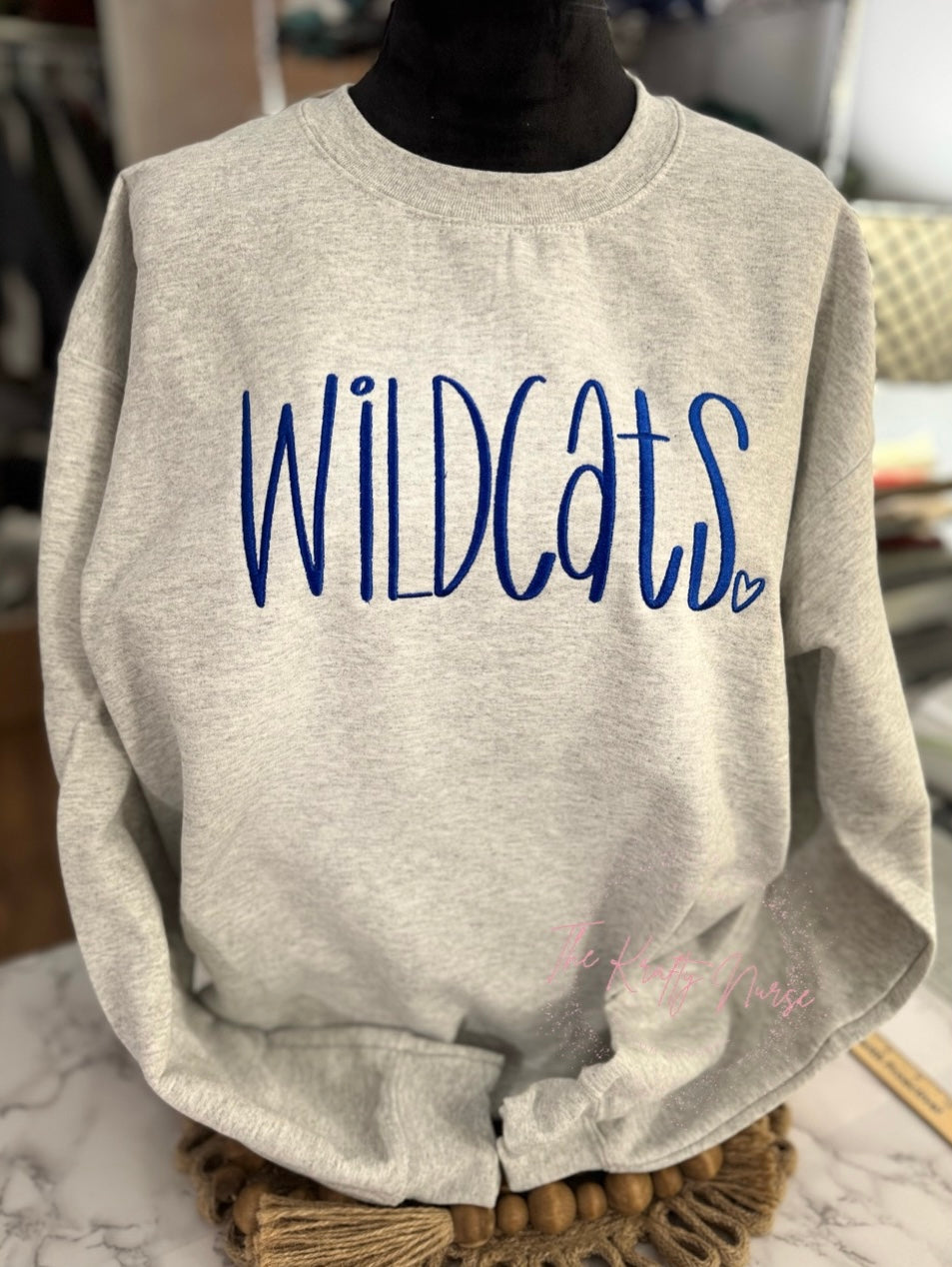 EMBROIDERED WILDCATS SWEATSHIRT
