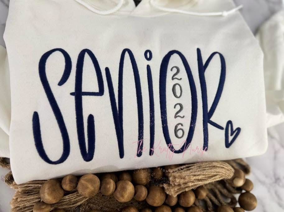 Embroidered SENIOR 2026 HOODIE