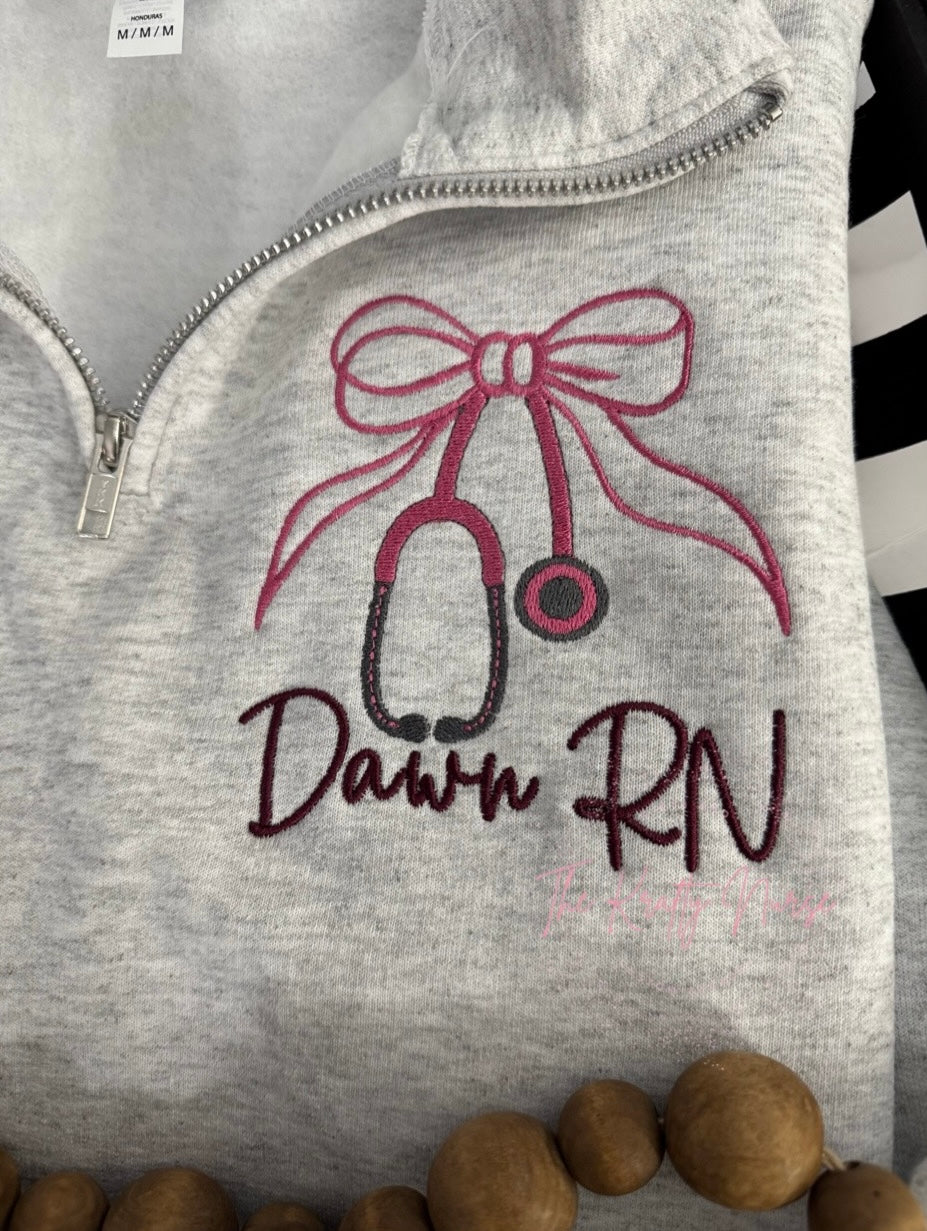 PERSONALIZED HEALTHCARE 1/4 ZIP SWEATSHIRT