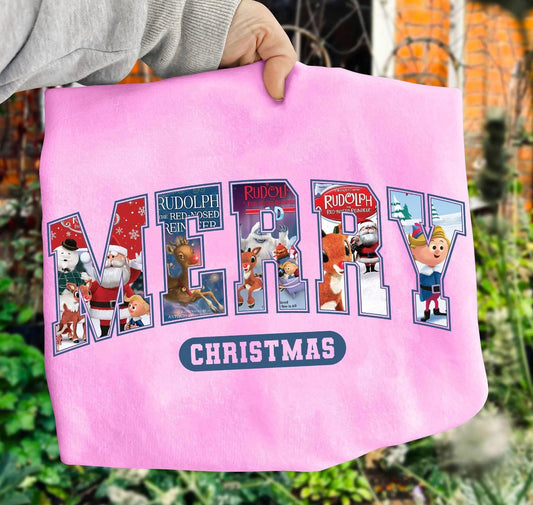 MERRY ICONIC CHRISTMAS MOVIES CREWNECK SWEATSHIRT