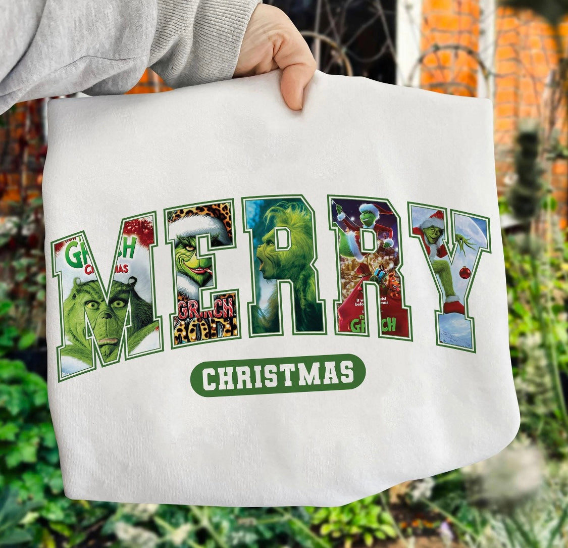 MERRY ICONIC CHRISTMAS MOVIES CREWNECK SWEATSHIRT