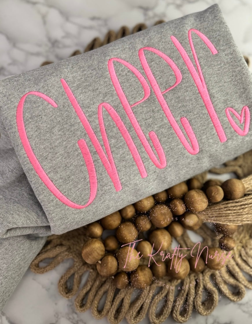 YOUTH EMBROIDERED CHEER SWEATSHIRT