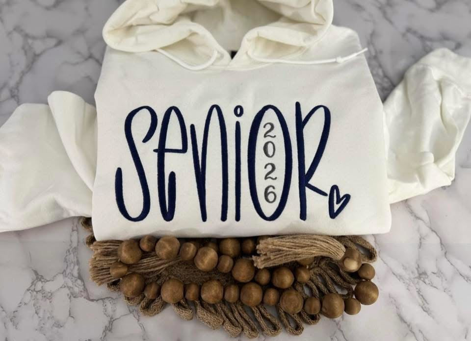 Embroidered SENIOR 2026 HOODIE