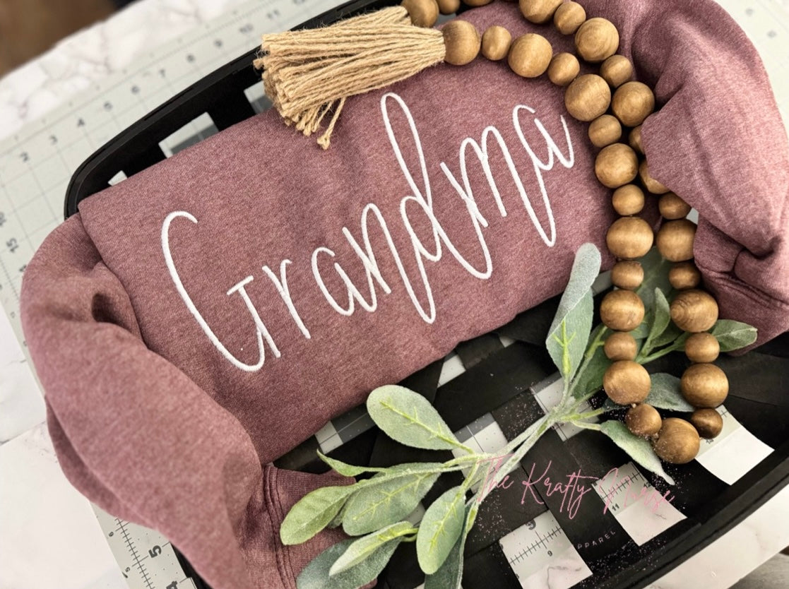 Personalized Embroidered Sweatshirt