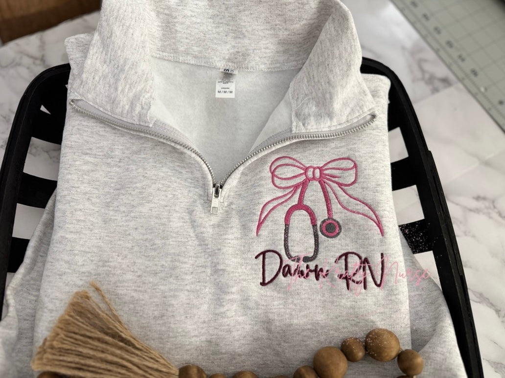 PERSONALIZED HEALTHCARE 1/4 ZIP SWEATSHIRT