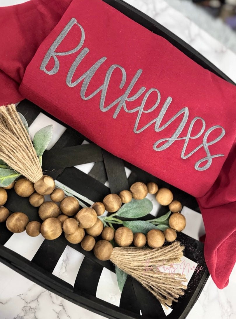 EMBROIDERED BUCKEYES SWEATSHIRT