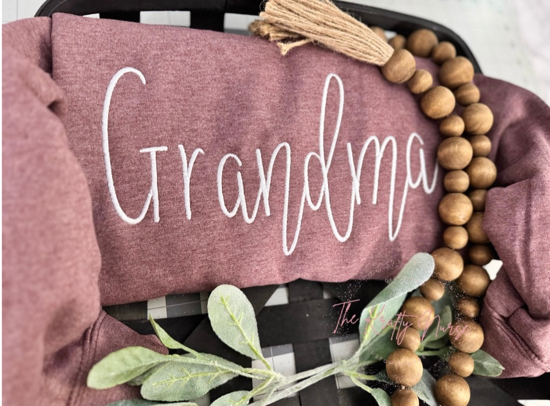 Personalized Embroidered Sweatshirt