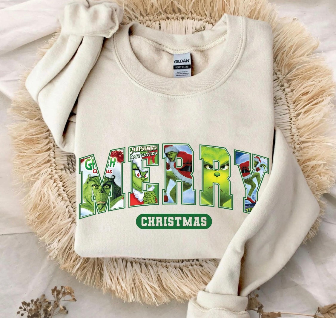 MERRY ICONIC CHRISTMAS MOVIES CREWNECK SWEATSHIRT