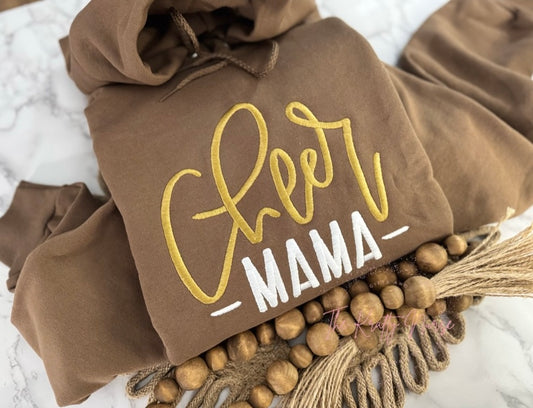 EMBROIDERED CHEER MAMA HOODIE