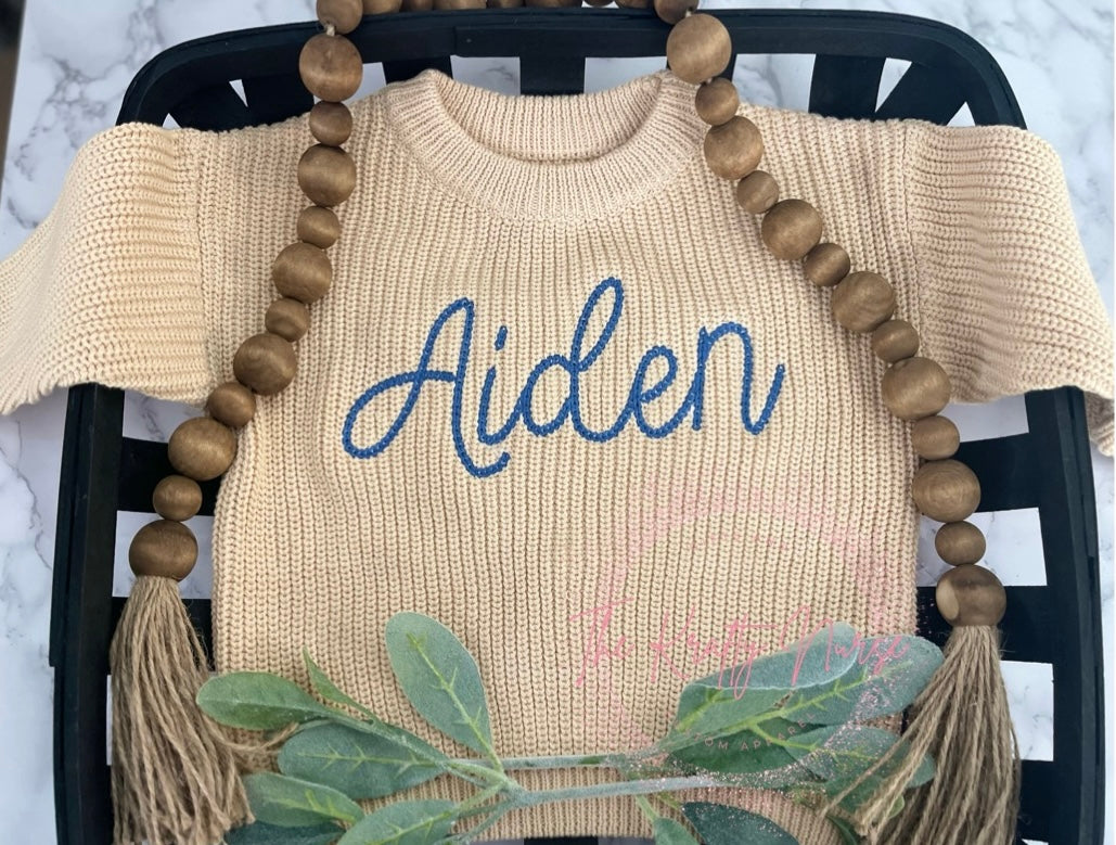 Personalized Baby Sweaters